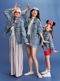 Old Navy x Disney© Mickey Mouse Gender-Neutral Logo-Graphic Jean Trucker Jacket for Kids