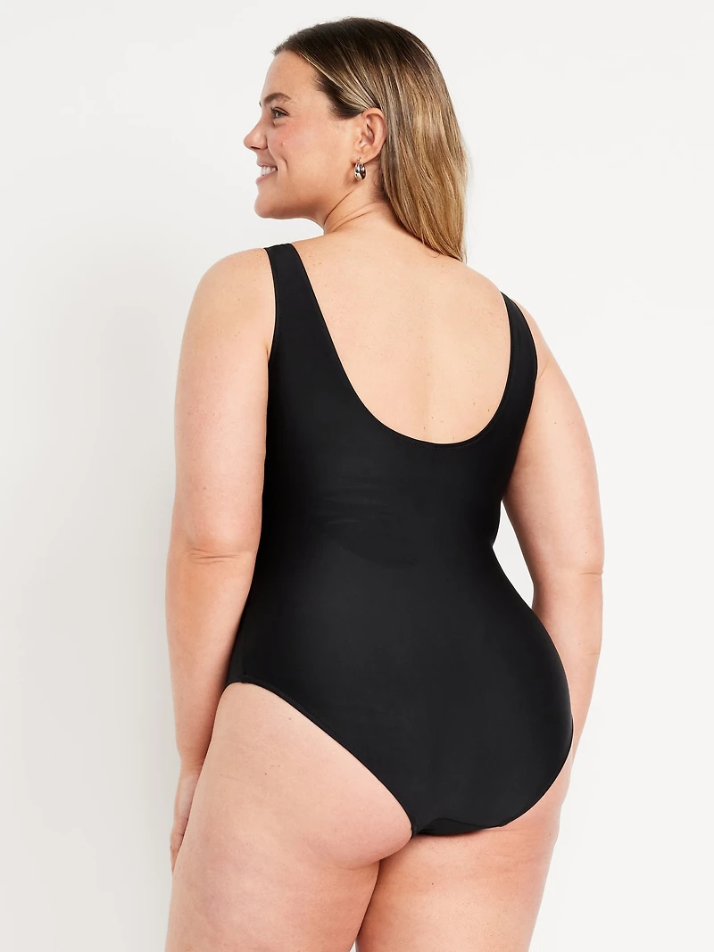 Matte One-Piece Swimsuit