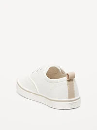 Unisex Elastic-Lace Faux-Leather Sneakers for Toddler