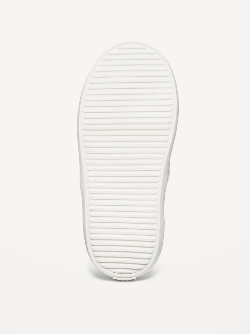 Unisex Elastic-Lace Faux-Leather Sneakers for Toddler