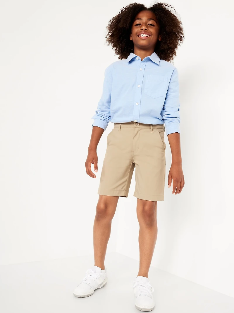 School Uniform Quick-Dry Tech Knee Length Shorts for Boys