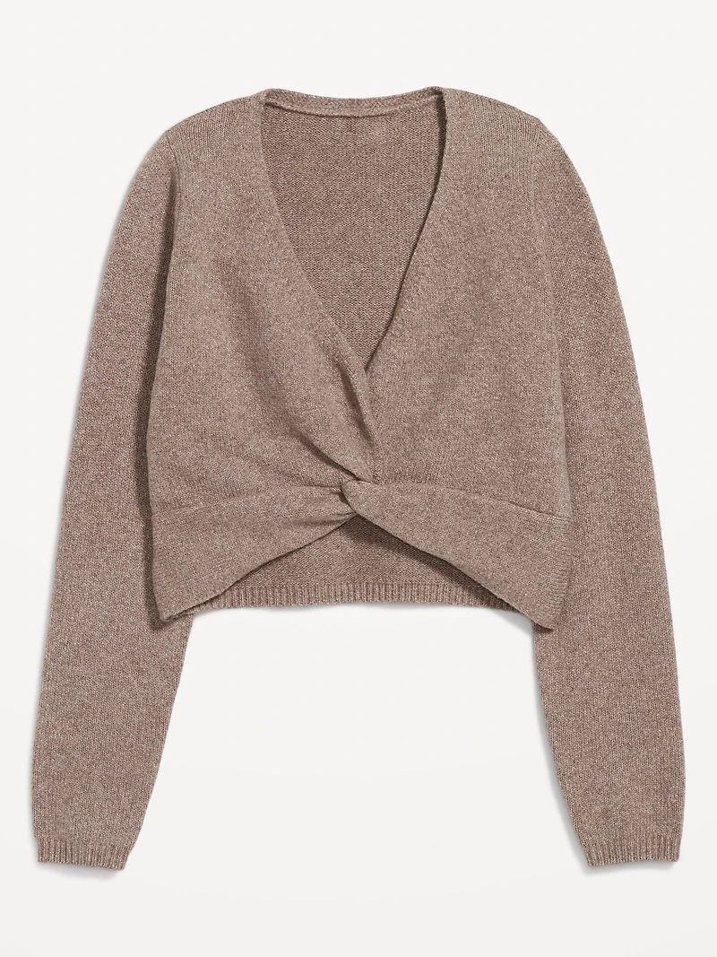 SoSoft Twist-Front Sweater