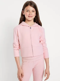 CozePlush 2-Way-Zip Hoodie for Girls