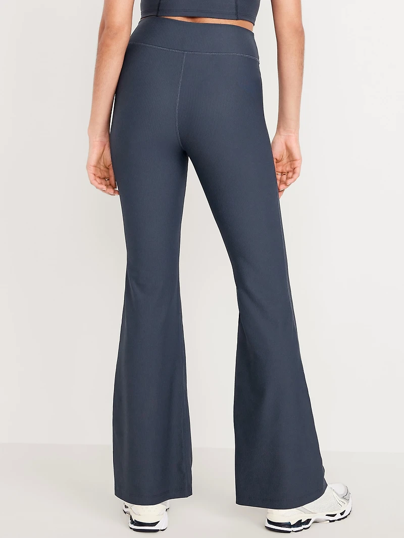 Extra High-Waisted PowerSoft Rib Flare Leggings