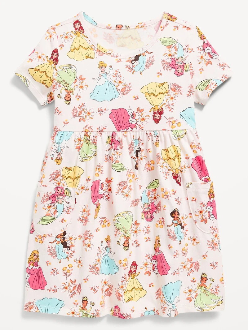 Disney© Fit and Flare Pocket Dress for Toddler Girls