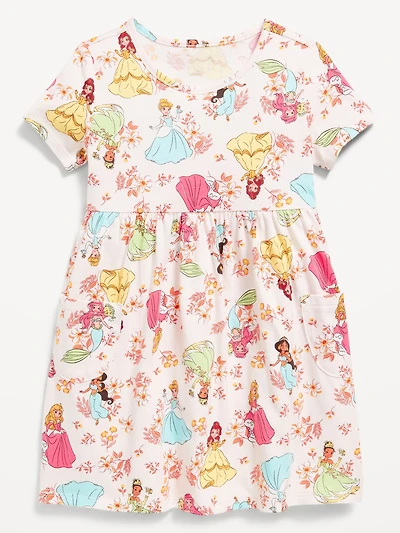 Disney© Fit and Flare Pocket Dress for Toddler Girls