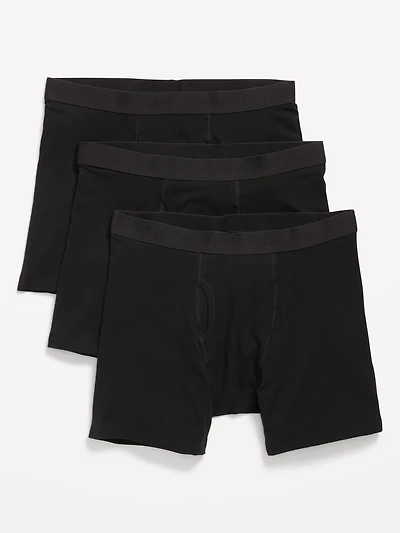 3-Pack Soft-Washed Boxer Briefs - 6.25-inch inseam