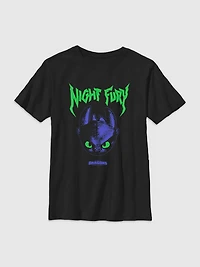 How to Train Your Dragon Night Fury Face Gender-Neutral Graphic T-Shirt for Kids