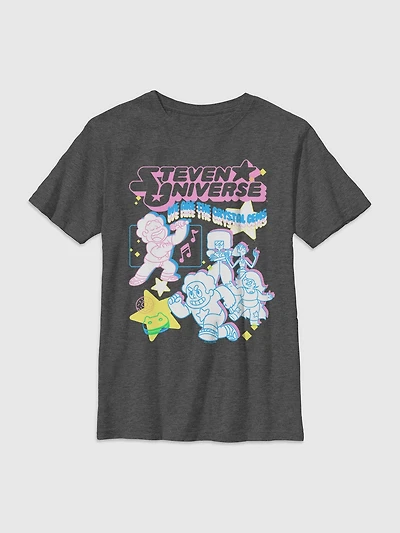 Steven Universe Streetwear Collage Gender-Neutral Graphic T-Shirt for Kids