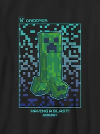 Minecraft Mine Pixel Creep Gender-Neutral Graphic T-Shirt for Kids