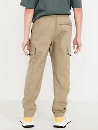 Loose Pull-On Cargo Tech Taper Pants for Boys