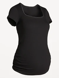 Maternity Trapeze-Neck T-Shirt