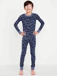 Gender-Neutral Snug-Fit Graphic Pajama Set for Kids