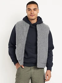 Relaxed Boiled Wool Vest