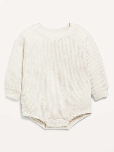 Long-Sleeve Fleece One-Piece Romper for Baby