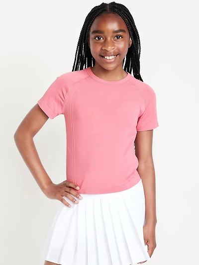 Fitted Seamless Performance Top for Girls