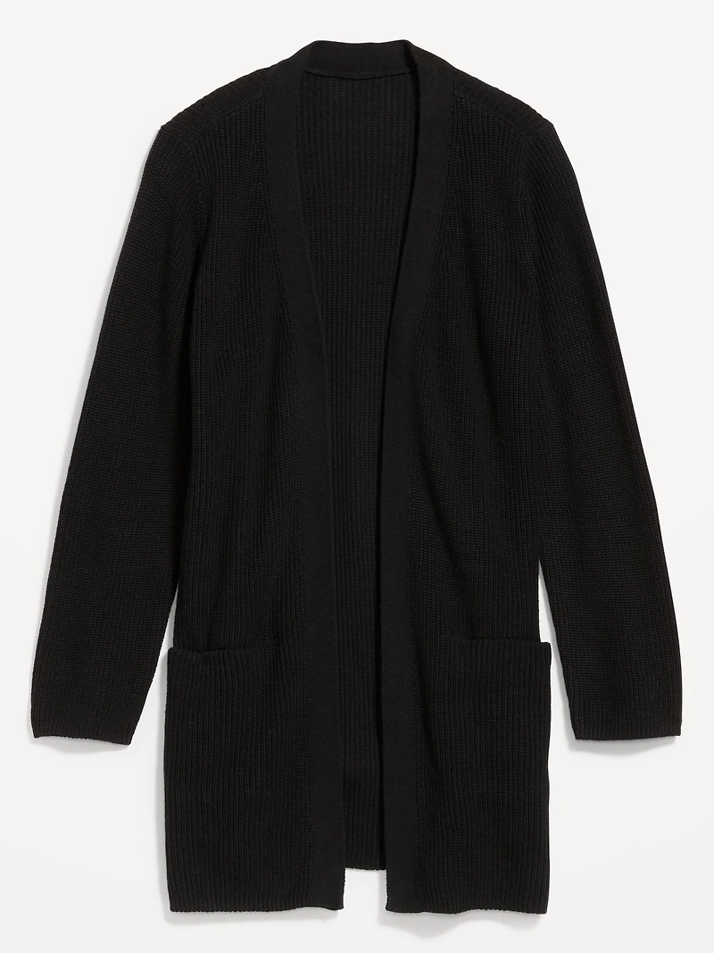 Longline Open-Front Sweater