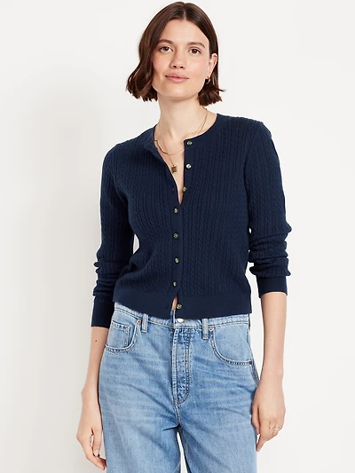 SoSoft Cropped Cardigan Sweater