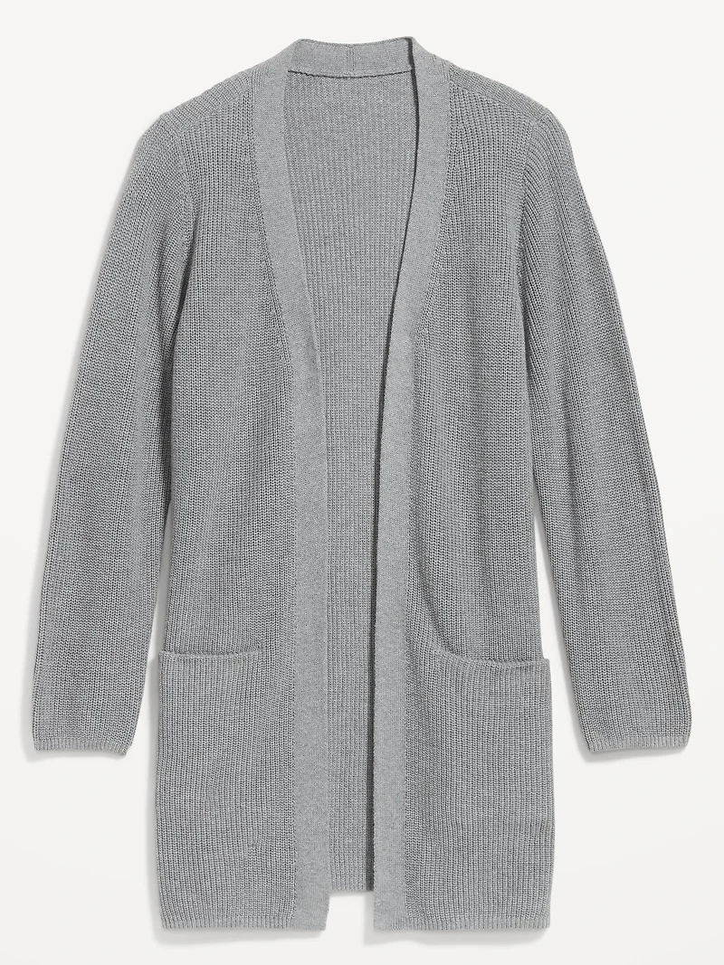 Longline Open-Front Sweater