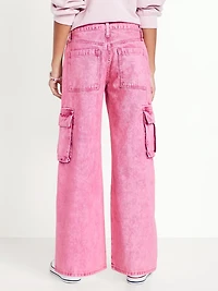 Super Baggy Wide-Leg Cargo Jeans for Girls