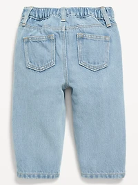 Drawstring Barrel-Leg Jeans for Baby