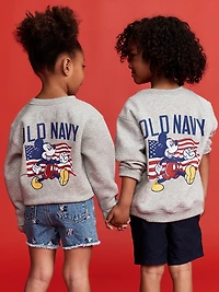 Old Navy x Disney© Mickey Mouse Unisex Oversized Flag Graphic Sweatshirt for Toddler