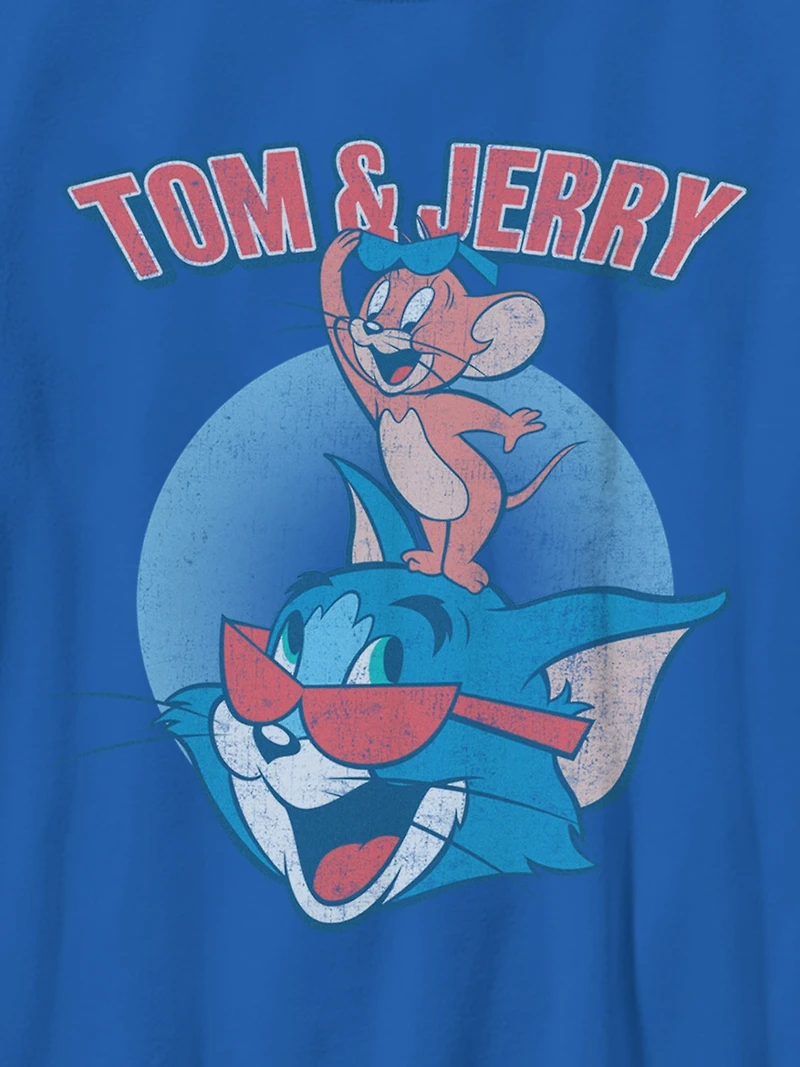 Tom Jerry Patriotic T And J Gender-Neutral Graphic T-Shirt for Kids
