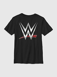 WWE Chrome Logo Gender-Neutral Graphic T-Shirt for Kids