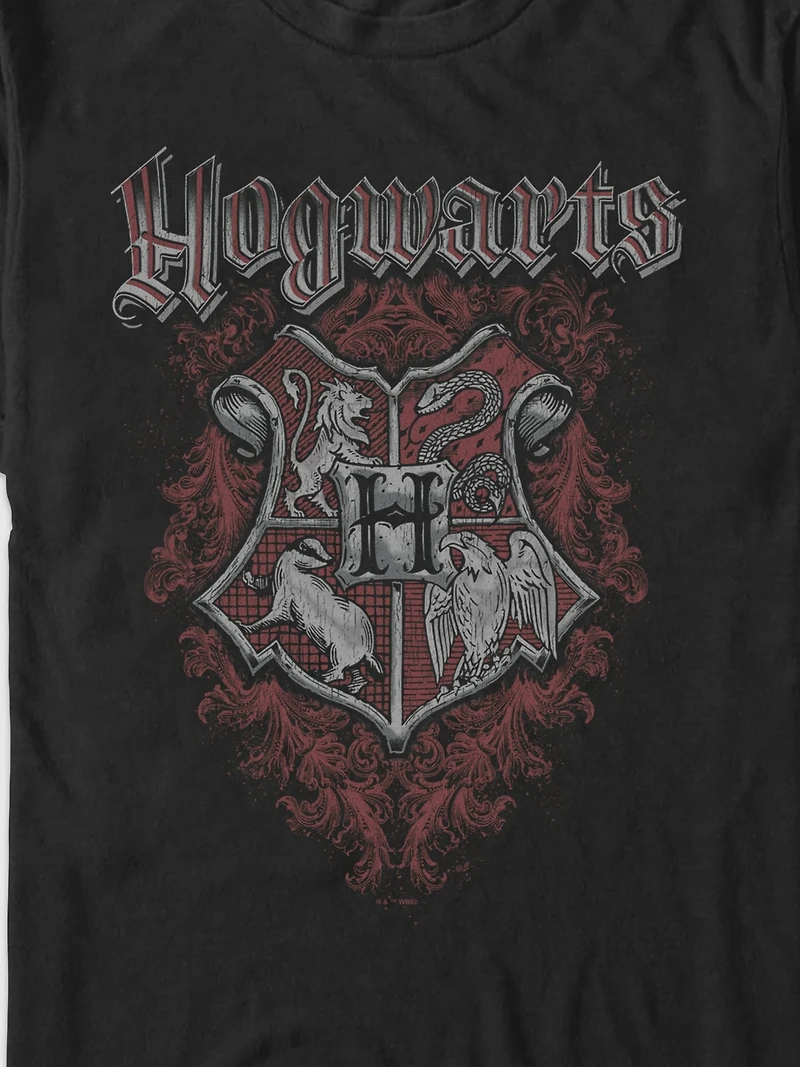 Harry Potter Grunge Crest Graphic T-shirt