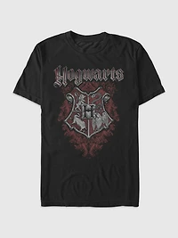 Harry Potter Grunge Crest Graphic T-shirt