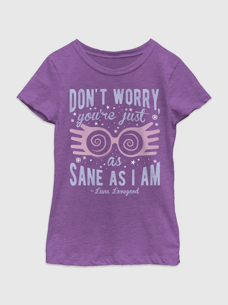 Harry Potter Just As Sane Luna Graphic T-shirt For Girls