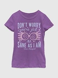 Harry Potter Just As Sane Luna Graphic T-shirt For Girls