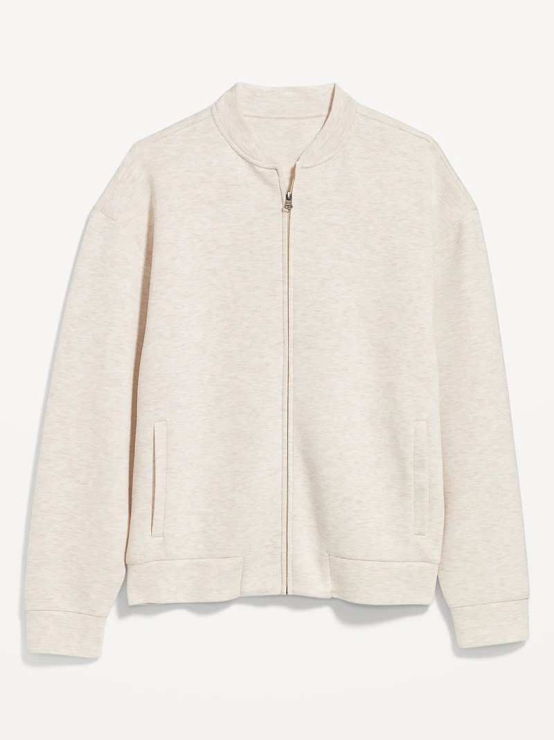 Bounce Fleece Oversized Bomber Jacket