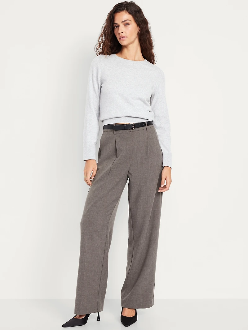 Extra High-Waisted Taylor Wide-Leg Trouser Pants