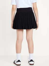 High-Waisted Pleated Performance Skort for Girls
