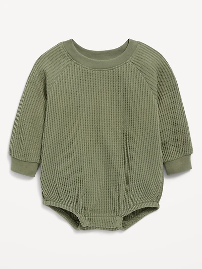 Long-Sleeve Fleece One-Piece Romper for Baby