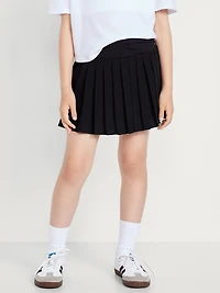 High-Waisted Pleated Performance Skort for Girls
