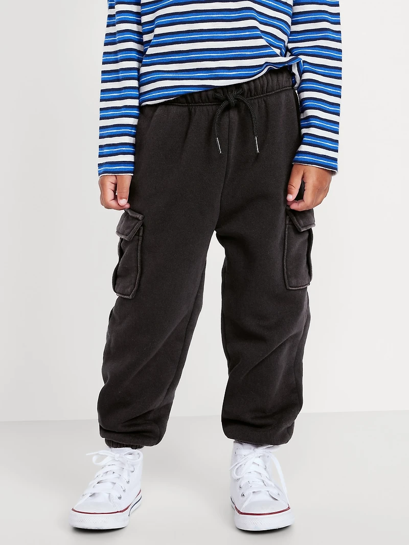 Baggy Cargo Fleece Joggers for Toddler Boys