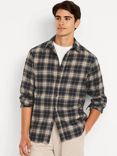 Plaid Flannel Pocket Shirt