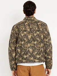 Printed Canvas Barn Jacket