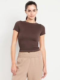 Exhale Seamless Fitted Rib T-Shirt