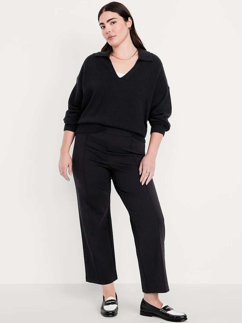 Extra High-Waisted Stevie Straight Pants