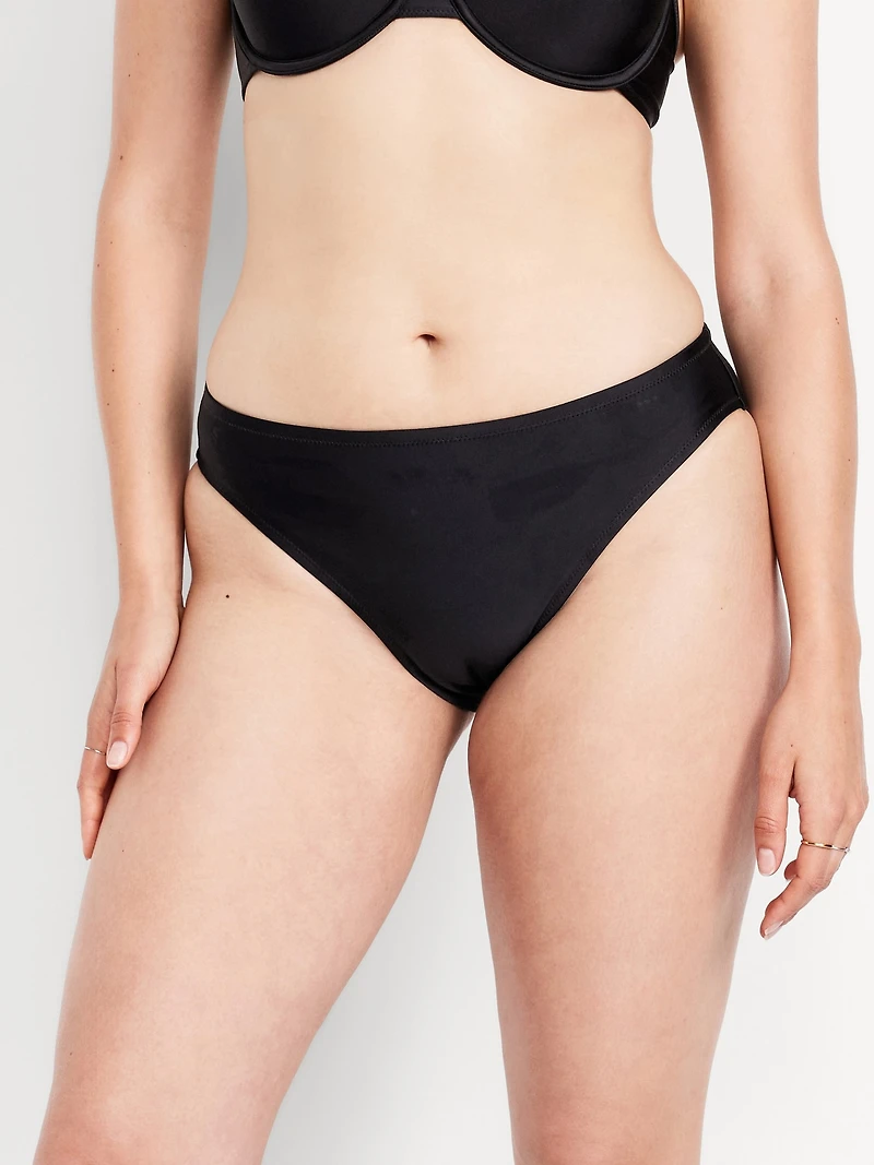 Mid-Rise Bikini Swim Bottoms