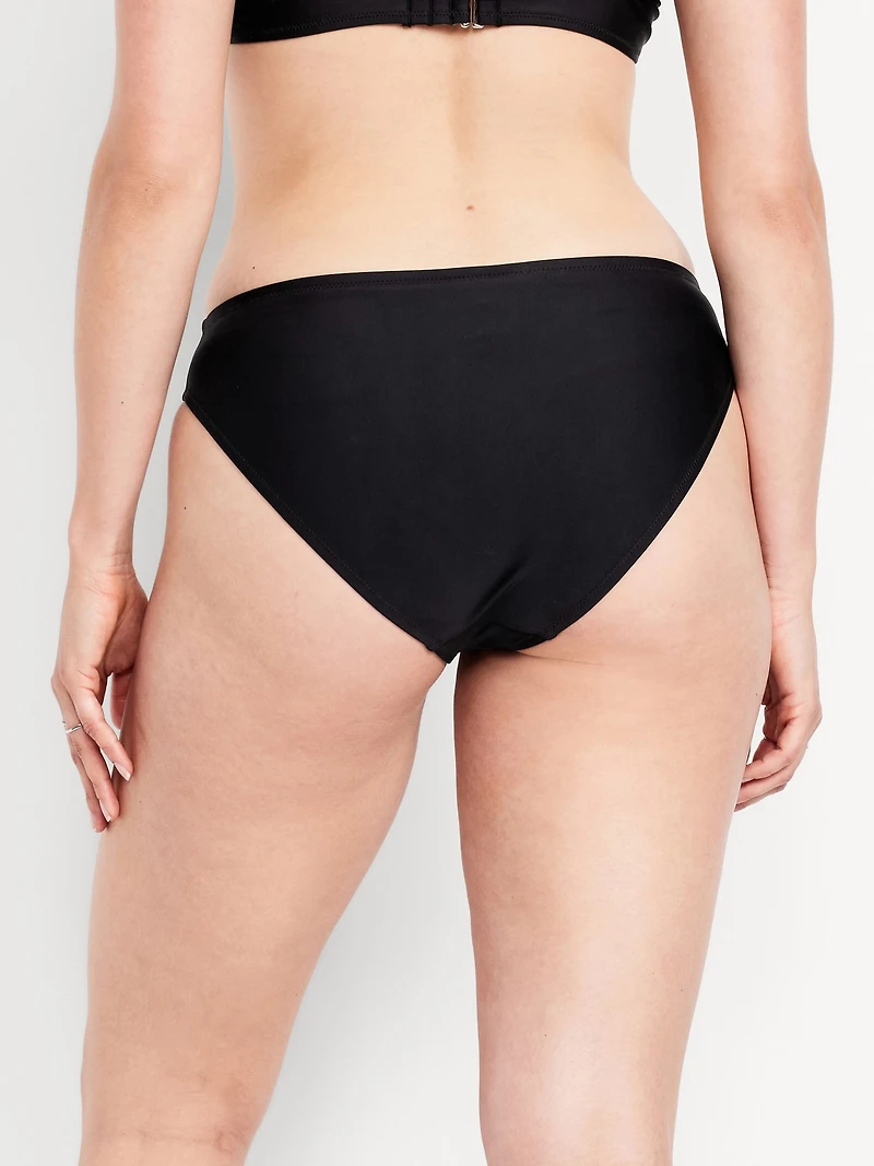 Mid-Rise Bikini Swim Bottoms