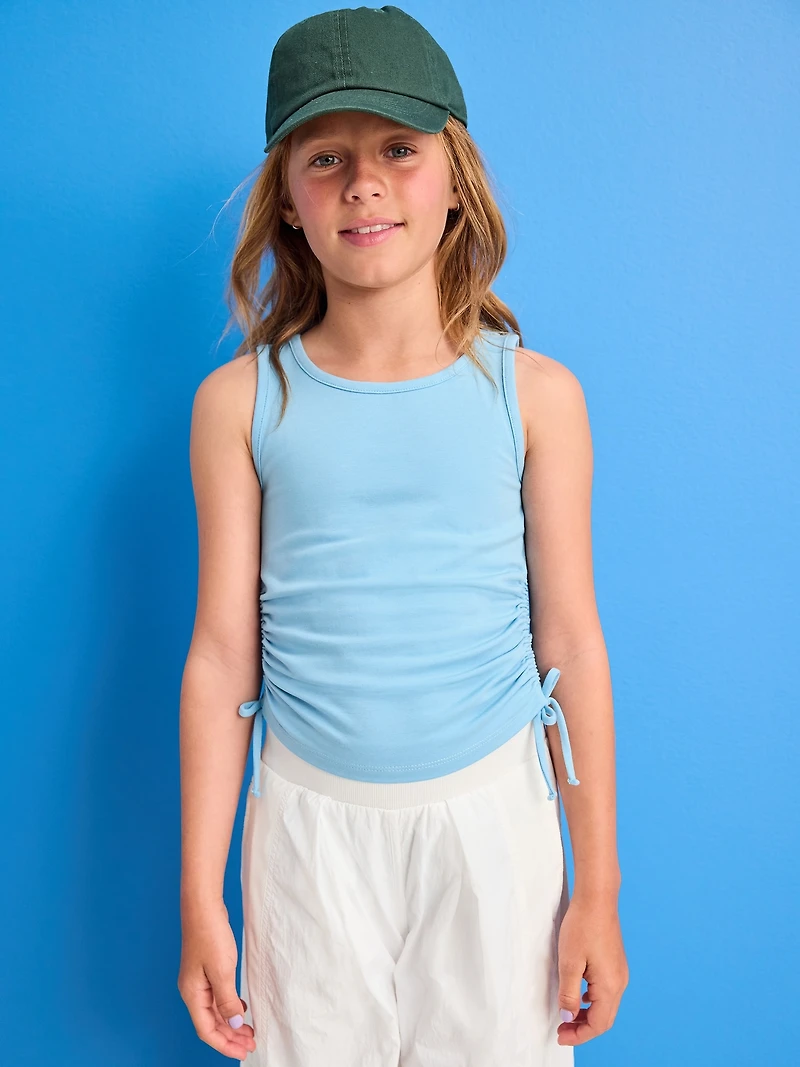 Side-Ruched Tank Top for Girls