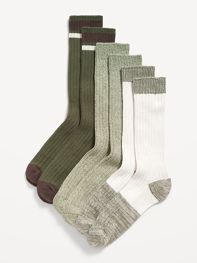 3-Pack Marled Boot Socks for Men