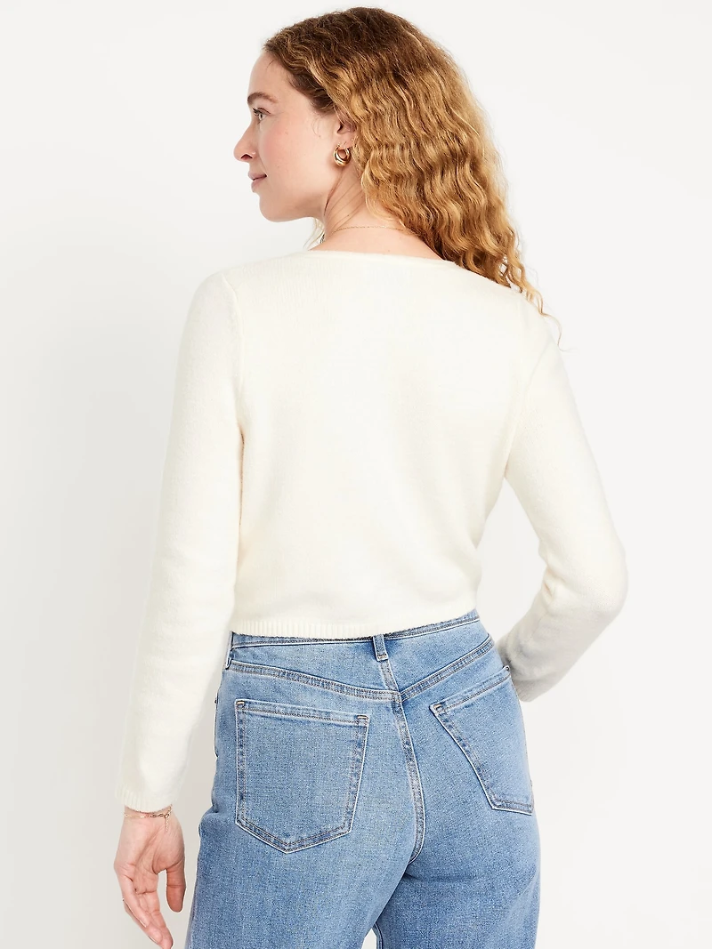 SoSoft Twist-Front Sweater
