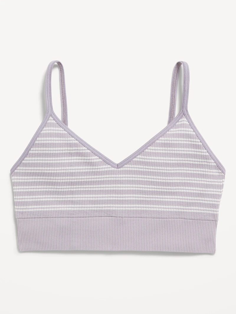 Seamless Ribbed Longline Bralette