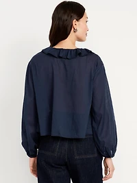 Tie-Front Ruffle Top