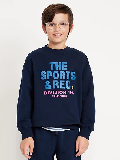 Favorite Fleece Oversized Graphic Sweatshirt for Boys